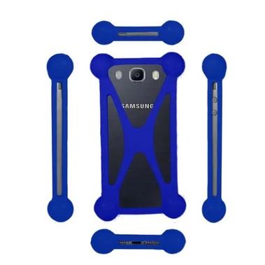 Capa de Celular Silicone com Bolinha Anti-Impacto Case Capinha Universal  - Azul