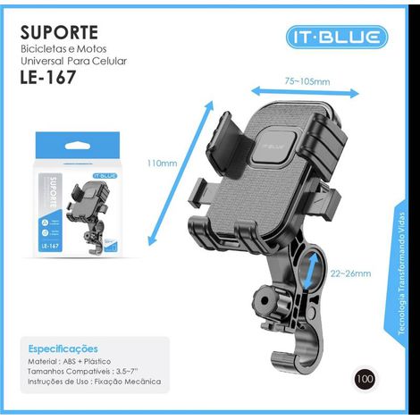 Suporte De Celula Para Bicicleta e Moto IT.BLEU LE-167