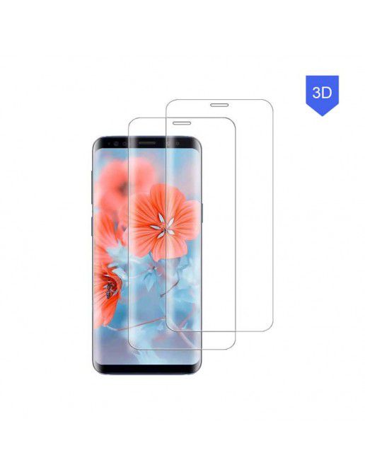 Película 3D de Vidro Temperado Bordas Pretas Samsung A9 2018 -Transparente