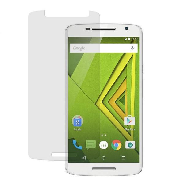 Película de Gel Silicone Flexível Cobre Toda a Tela Motorola X Play -Transparente
