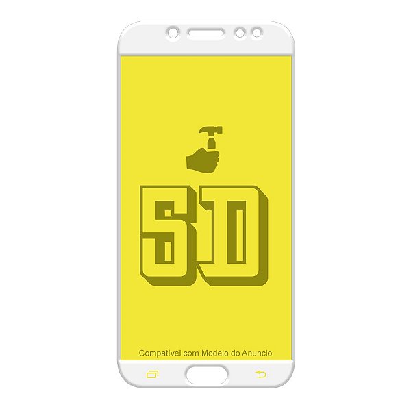 Película 5D de Silicone Maleavel Bordas Brancas Zenfone 5 Selfie - Branco