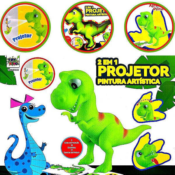 Dinossauro projetor de desenhos - Gringolândia