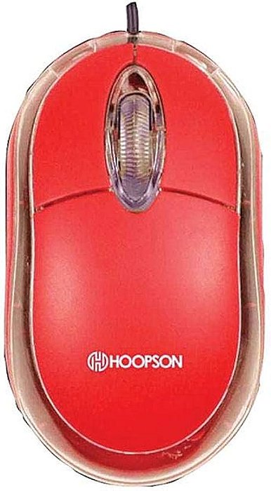 Mouse Óptico Usb 1000dpi Vermelho Hoopson MS-035