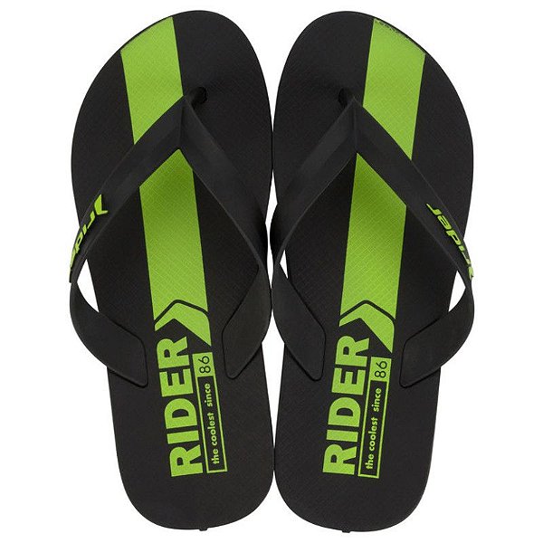 Chinelo Rider Feel Urban Dedo 12318-Verde-Preto