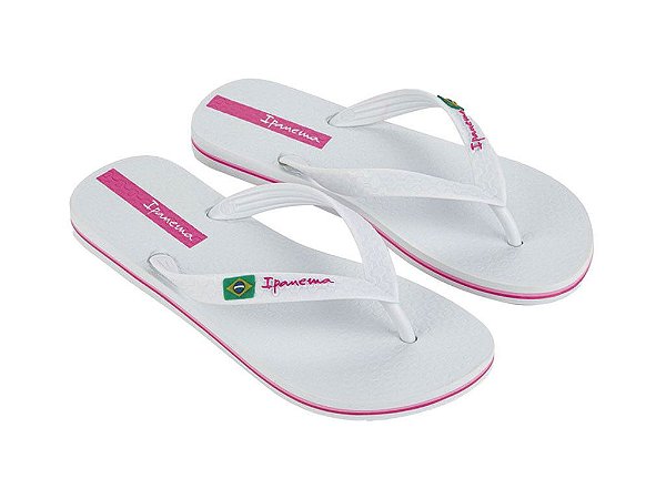 Chinelo  Ipanema Brasil 27040-Branco-Rosa