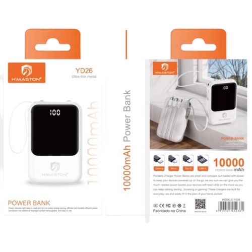 Power Bank Externa Multiuso 10.000mah USB-C YD26