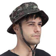 Chapéu Camuflado Aba Bonnie Hat Unissex Estilo Militar B62