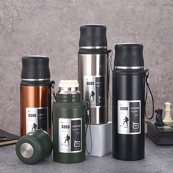 Garrafa Térmica Aço Inoxidável Camping T29606
