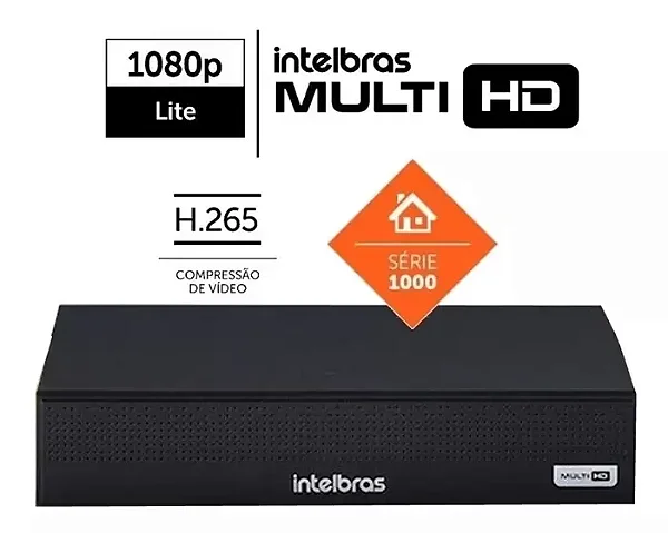 Dvr Gravador Intelbras 8 Canais Mhdx 1108 Hdcvi Multi Hd  H265