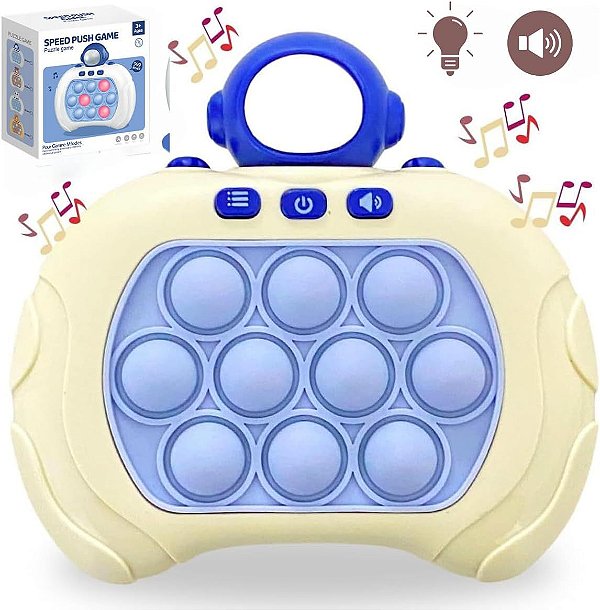 Pop It Gamer  Eletrônico Quick Push Console Anti Stress Astronauta ASTRONUAT NO.YY-0