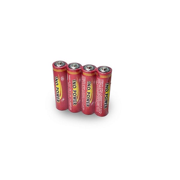 Pilha Zinco AA com 4 unidades  R6-AA