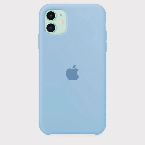 Capa de Silicone para Iphone 11 - Azul Bebe