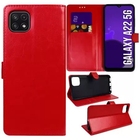 Capa Carteira para Samsung A22 5G - Vermelho CPC-VM-SMA22-5G