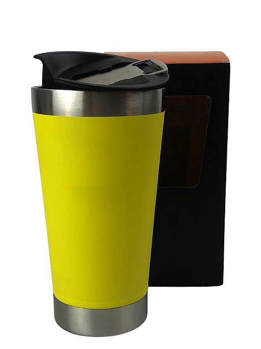 Copo Térmico 473ML - Amarelo