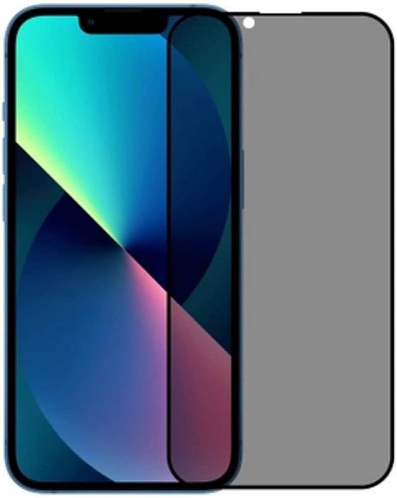 Película 3D De Vidro  Privacidade IPhone 13/13Pro/14 Preto  P3DP-PT-13-13P-14