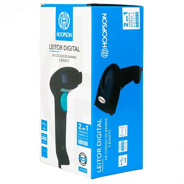 Leitor de codigo de barras HOOPSON LCB-002