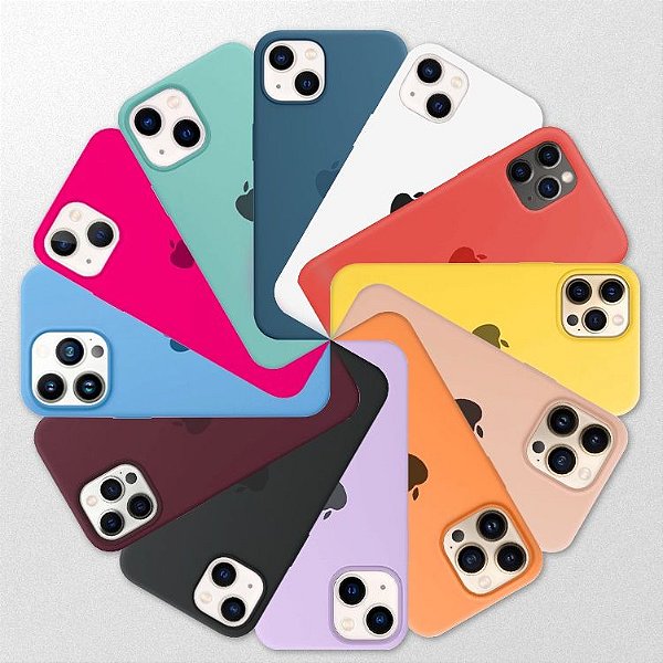 Capa de Silicone para Iphone 15 6.1  Cores Diversas  CPS-IP15-CD