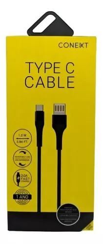 Cabo New Tex Type-C Com Usb Reversível 2m 20a Fast Charge Conext CXTO28PR
