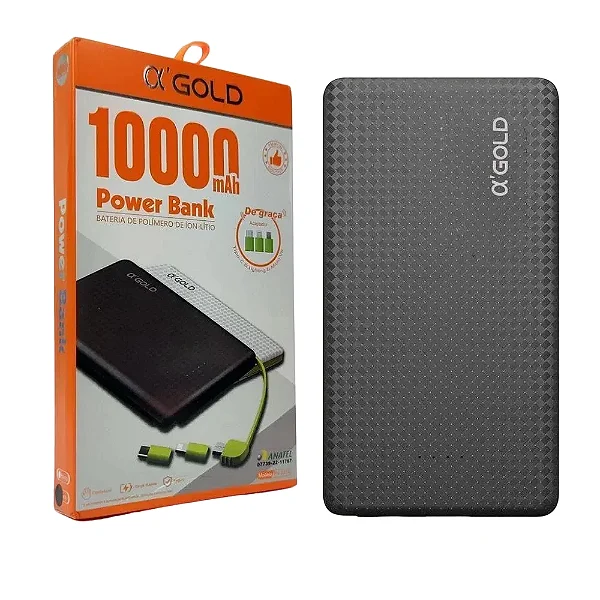 Power Bank Portatil 10000mAh / Com Cabo V8 PN-951