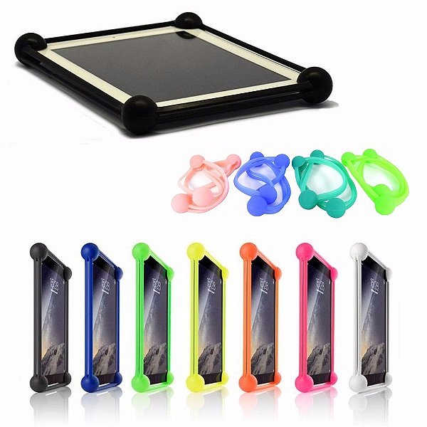 Capa Bamba Tablet 10 A 11 Polegadas Emborrachada Universal - Cores Diversas