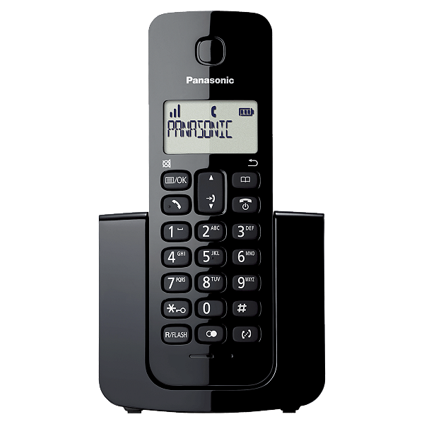 Telefone Sem Fio Panasonic  Com Identificador de Chamadas -  KX-TGB110LBB