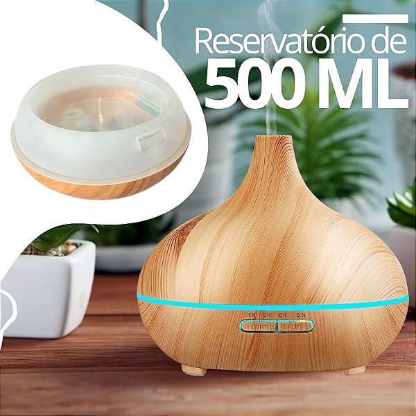 Difusor Grande De Aroma Essencial / LED 400ml BM-041