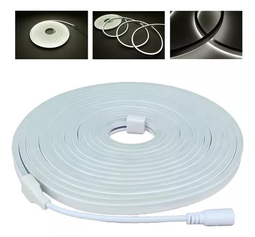 Fita Led 5m Neon Verde Alto Brilho Flexível 12V-Branco