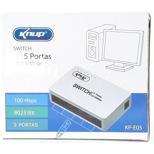 Switch 5 Portas 10/100MBPS KP-E05A