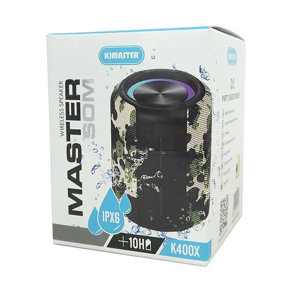 Caixa De Som Bluetooth IPX6 10W K400X