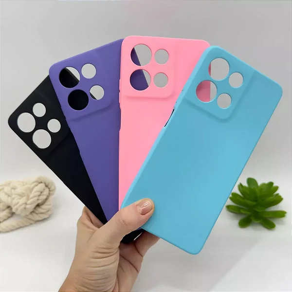 Capa Silicone Aveludada Motorola Moto G75 - Misto CPS-MTG75-DV