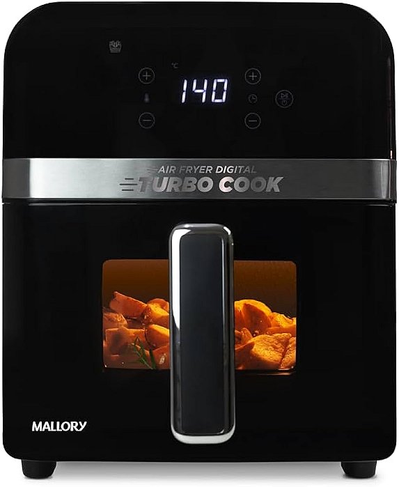 Fritadeira Air Fryer Mallory TurboCook 6 Litros Preto 220V B97200392
