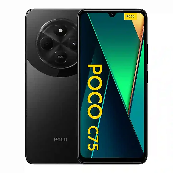 Smartphone Xiaomi Poco C75 256GB 8GB RAM Dual SIM Tela 6.74" (Black) Preto