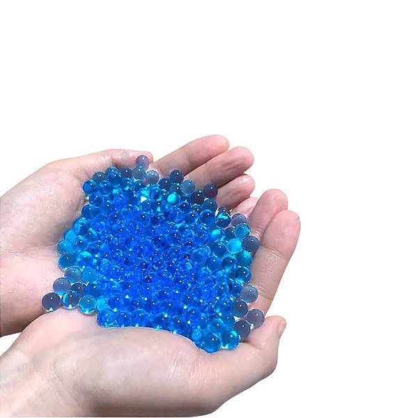 10.000 Bolinhas De Gel Arminha Brinquedo Orbeez Decoração Cor Azul