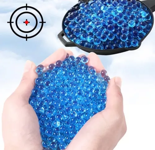 50.000 Bolinhas De Gel Arminha Brinquedo Orbeez Decoração Cor Azul