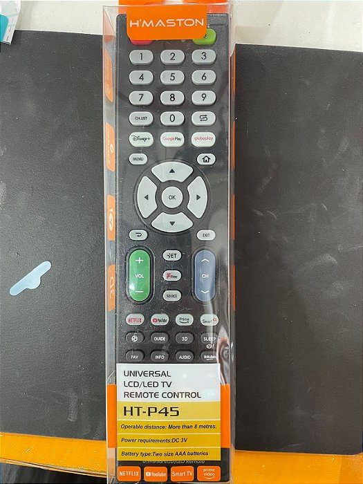 Controle Remoto Universal Para Todas As Tvs Todas As Marcas H'MASTON