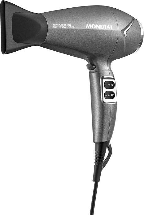 Secador de Cabelos Mondial Space Shine 2000W - SC-20 220V Grafite