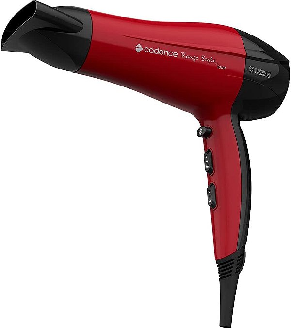 Secador de Cabelos Cadence Rouge Style SC560, Preto/Vermelho 220V