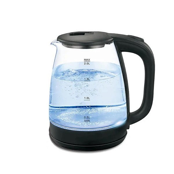 Chaleira Eletrica Aroma Vidro 2,2L 1500W 220V Agrato ACEVO1L-02