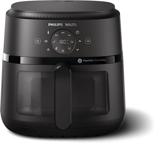 Fritadeira Airfryer Digital Série 2000 XL Philips Walita, 1700W, NA230, Preto 220V