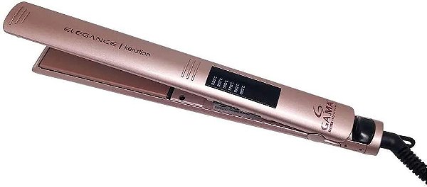 Prancha de Cabelo Gama Elegance LED Keration Pro, Rose Bivolt