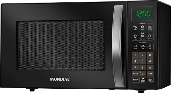 Micro-ondas Mondial 34L 1.400W MO-02-34-B Preto  1400W-MO-02-34-B