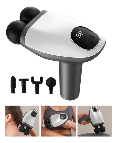 Pistola Massageador Elétrico Sem Fio Cabeça Dupla 10 Em 12 B-MAX BM-F1227