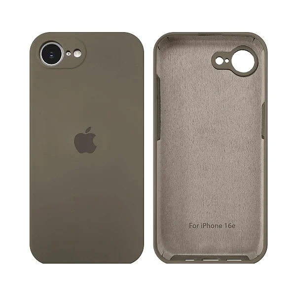 Capinha Para iPhone 16E Em Silicone Premium Aveludado CPS-16E