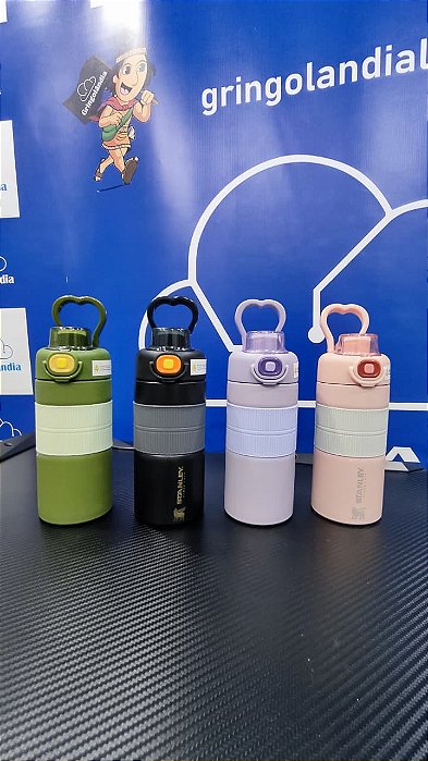 Garrafa Térmica Esportiva 450ml Inox KUQI