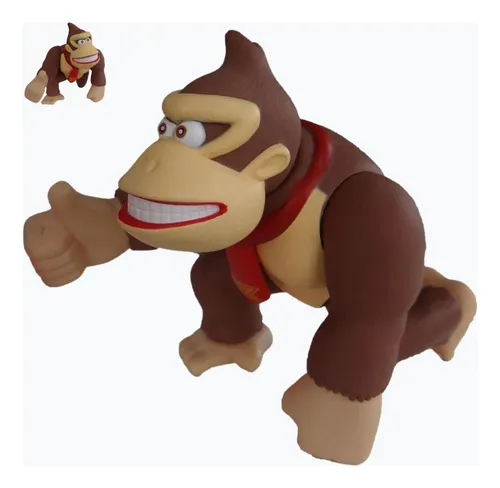 Boneco Donkey Kong 25cm Articulado Super Mario KONG