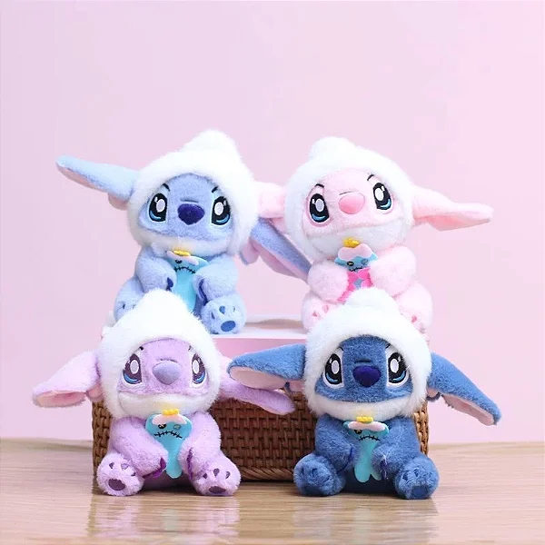 Chaveiro Colecionável 100% Pelúcia Stitch 14cm STC14P