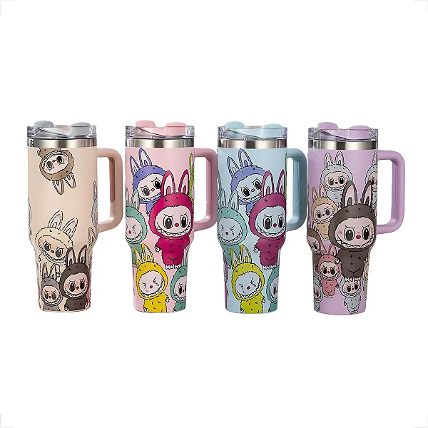 Copo Termico Com Canudo Labubu 40OZ 1200ml 40OZ-LABUBU