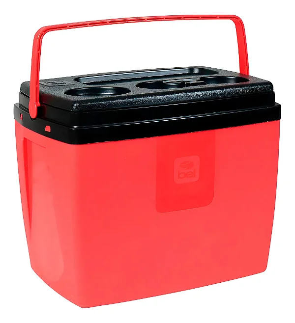 Caixa Térmica 12L Bel - Vermelha/Preta 071356