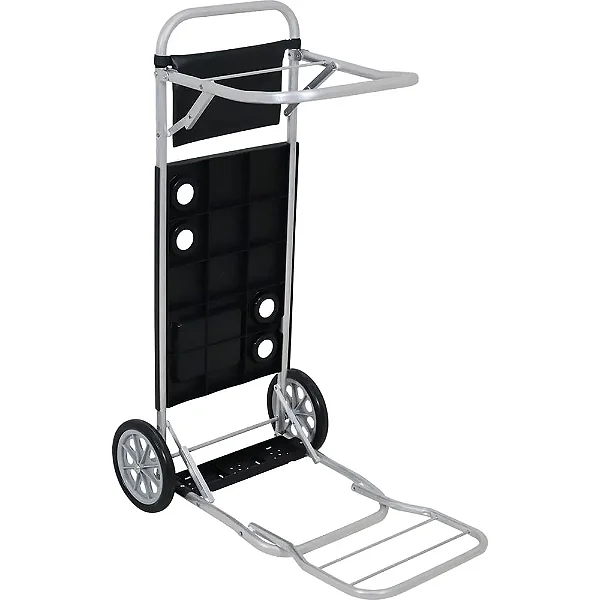Carrinho De Praia Com Avanço Para Cooler Mesa E Bolsa Cor Preto Bel 70449907