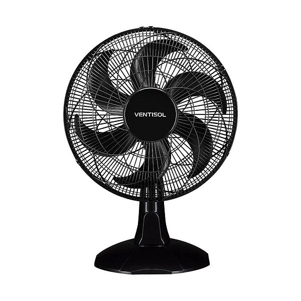 Ventilador de Mesa Ventisol Turbo 6 Pás 40cm Preto 220V 551